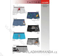 BOXERKY PÁNSKÉ TATTOO (S-2XL) CORNETTE TATTOO-280