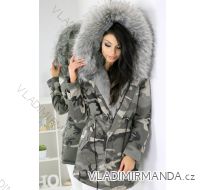 BUNDA ZIMNÍ KABÁT DÁMSKÁ MASKÁČ ARMY (S-XL) ITALSKÁ MODA IM917208