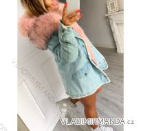 Bunda zimní parka jeans s kožíškem dámský (s-l) KZELL ITALSKá MODA IM918462