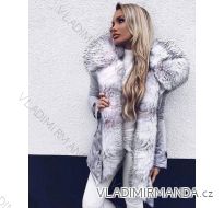 Kabát zimní Parka s kožíškem DÁMSKÁ LESKLÉ (S-L) K-ZELL ITALSKÁ MODA IM918464