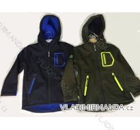 BUNDA SOFTSHELLOVÁ TEPLÁ DĚTSKÁ DOROST CHLAPECKÁ FLAUŠOVÁ PODŠÍVKA (4-12let) FAD FASHION FAD001
