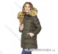 KABÁT/VESTA ZIMNÍ PROŠÍVANÝ S KOŽÍŠKEM DÁMSKÝ NADROZMĚRNÝ (42-44-46-48) MFashion MF18M-15B