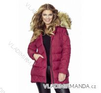 KABÁT/VESTA ZIMNÍ PROŠÍVANÝ S KOŽÍŠKEM DÁMSKÝ NADROZMĚRNÝ (42-44-46-48) MFashion MF18M-12A