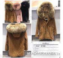 Kabát zimní parka manšestrová s kožíškem dámský (s-l) KZELL ITALSKá MODA 8198K