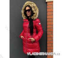 Kabát zimní s kožíškem dámský prošívaný (s-m-l) MFASHION MF18119A