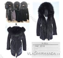 Kabát zimní Parka semišová s kožíškem dámský (S-L) KZELL ITALSKÁ MODA 8118K