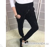 Tepláky dlouhé dámské nadrozměrné (uni XL-2xl) ITALSKá MóDA IM518042