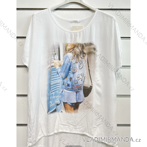 Women's Short Sleeve T-Shirt (S/M ONE SIZE) ITALIAN FASHION IMPSH2315022D