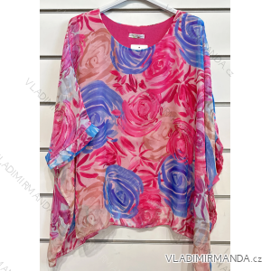 Tunika oversize dlhý rukáv dámska (S/M ONE SIZE) TALIANSKA MÓDA IMPSH2316090