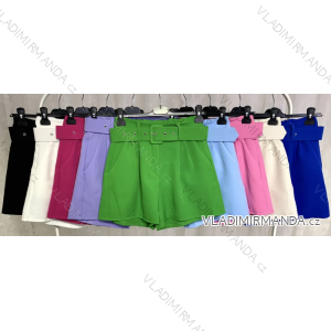 Kraťasy s páskem dámské (S/M ONE SIZE) ITALSKÁ MÓDA IMPLP2332510090