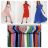 Women's Long Chiffon Belt Short Sleeve Dress (S/M ONE SIZE) ITALIAN FASHION IMWBB231294