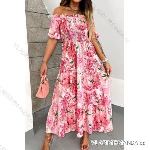 Women's Summer Long Flip Flops Carmen Short Sleeve Dress (S/M ONE SIZE) ITALIAN FASHION IMWCC231371