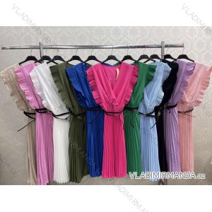 Women's Sleeveless Strap Chiffon Dress (S/M ONE SIZE) ITALIAN FASHION IMWBB231378