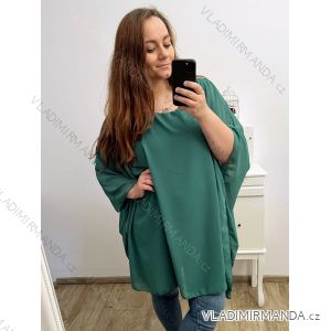 Women's Plus Size Oversize Short Sleeve Tunic (XL/2XL/3XL/4XL ONE SIZE) ITALIAN FASHION IMBM23FATI/DU