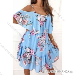 Women's Summer Chiffon Short Sleeve Dress (S/M ONE SIZE) ITALIAN FASHION IMWC231438