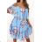 Women's Summer Chiffon Short Sleeve Dress (S/M ONE SIZE) ITALIAN FASHION IMWC231438