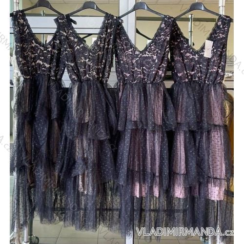 Women's Long Elegant Party Sleeveless Dress (S/M ONE SIZE) ITALIAN FASHION IMWKK231452