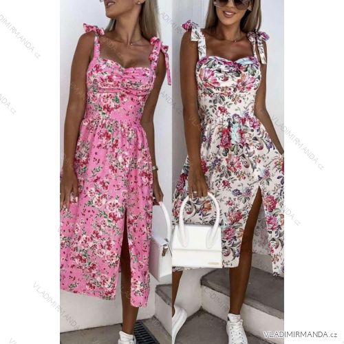 Šaty dlhé letné na ramienka dámske (S/M ONE SIZE) TALIANSKA MÓDA IMWBR231467