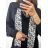 Tunika/halenka košilová dlouhý rukáv dámská (S/M ONE SIZE) ITALSKÁ MÓDA IMPGM2323110/DU S/M Černá