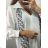 Tunika/halenka košilová dlouhý rukáv dámská (S/M ONE SIZE) ITALSKÁ MÓDA IMPGM2323110/DU S/M Černá