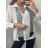 Tunika/halenka košilová dlouhý rukáv dámská (S/M ONE SIZE) ITALSKÁ MÓDA IMPGM2323110/DU S/M Černá