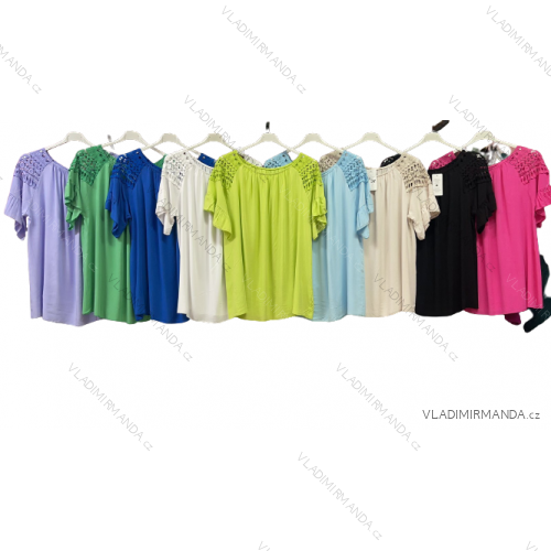 Tunika / Bluse Langarm Damen Oversized (3XL / 4XL ONE SIZE) ITALIAN FASHION IMWQ2191650