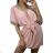 Women's Summer Short Sleeve Dress (S / M ONE SIZE) ITALIAN FASHION IMWB22017 S/M black