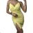 Šaty mini letní na ramínka dámské (S/M/L ONE SIZE) ITALSKÁ MÓDA IMD22376/DR žlutá