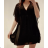 Women's Long Chiffon Short Sleeve Dress (S/M ONE SIZE) ITALIAN FASHION IMWGS231048