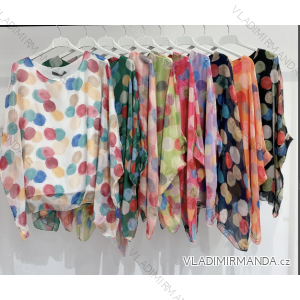 Tunika dlouhý rukáv dámská (S/M ONE SIZE) ITALSKÁ MÓDA IMPMD2397416a