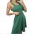 Šaty letní na ramínka dámské (S/M ONE SIZE) ITALSKá MóDA IM4235416 S/M Green