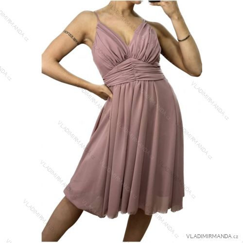 Women's elegant social summer strapless dress (S/M ONE SIZE) ITALIAN FASHION IMPSH2380557