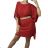 Women's Short Sleeve Summer Bow Tie Dress (S/M/L ONE SIZE) ITALIAN FASHION IM423MOTYL