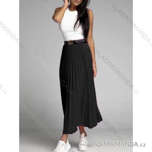 Sukňa dlhá skladaná dámska (S/M ONE SIZE) TALIANSKA MÓDA IMD22536