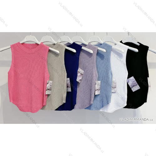 Top croptop bez rukávov dámsky (S/M ONE SIZE) TALIANSKA MÓDA IMPMD2323239