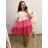 Women's Long Chiffon Short Sleeve Dress (S/M ONE SIZE) ITALIAN FASHION IMWGS231048
