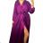 Elegant Long Sleeve Dress Women (S / M.ONE SIZE) ITALIAN FASHION IMM211302