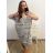 Women's Summer Cotton Short Sleeve Dress (S/M ONE SIZE) ITALIAN FASHION IM722253