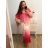 Women's Plus Size Long Short Sleeve Dress (3XL/4XL/5XL ONE SIZE) ITALIAN FASHION IM423IRINA