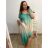 Women's Plus Size Long Short Sleeve Dress (3XL/4XL/5XL ONE SIZE) ITALIAN FASHION IM423IRINA