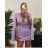 Women's Long Sleeve Elegant Belted Overalls/Dress (S/M ONE SIZE) ITALIAN FASHION IMM23m27030