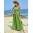 Langes Sommerkleid mit Trägern für Damen (S/M ONE SIZE) ITALIAN FASHION IMM23M5683
