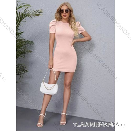 Šaty letní krátký rukáv dámské (S/M ONE SIZE) ITALSKá MóDA IMM23317