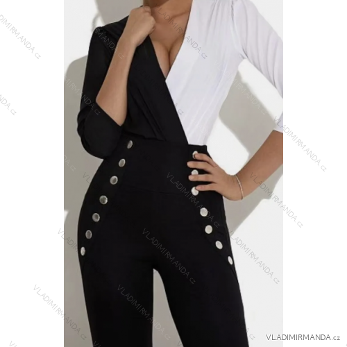 Langes Chiffon-Kurzarmkleid für Damen (S/M ONE SIZE) ITALIAN FASHION IMWGS231048