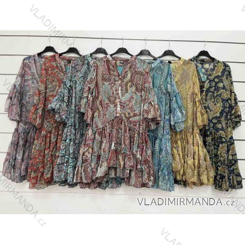 Summer short sleeve summer dress (S / M ONE SIZE) ITALIAN FASHION IMWY21019