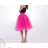 Skirt to the knees ladies t-shirt with a free size AFASHION AF18059 peach M / L
