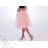 Skirt to the knees ladies t-shirt with a free size AFASHION AF18059 peach M / L