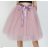 Skirt to the knees ladies t-shirt with a free size AFASHION AF18059 peach M / L