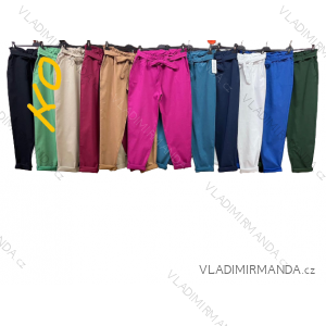 Kalhoty dlouhé dámské nadrozměr (3XL/4XL ONE SIZE) ITALSKÁ MÓDA IMWQ2317020