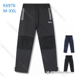 Kalhoty šusťákové zateplené flaušem pánské L-XL) KUGO K6976